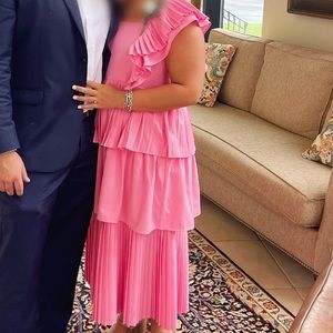 Pink CROSBY by Mollie Burch Midi Dress Size Medium